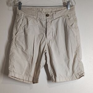 johnnie-O Classic Cream Flat Front Shorts
